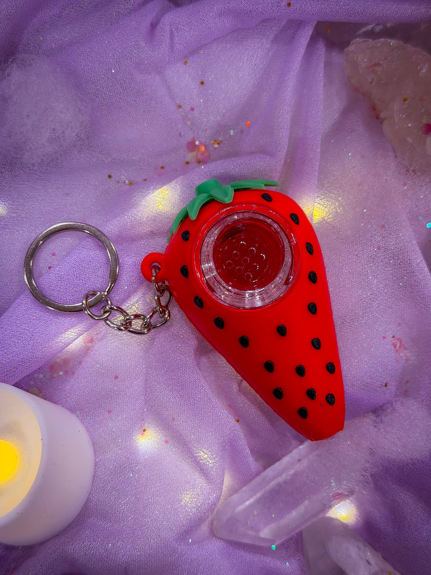 Strawberry Unbreakable Keychain Pipe