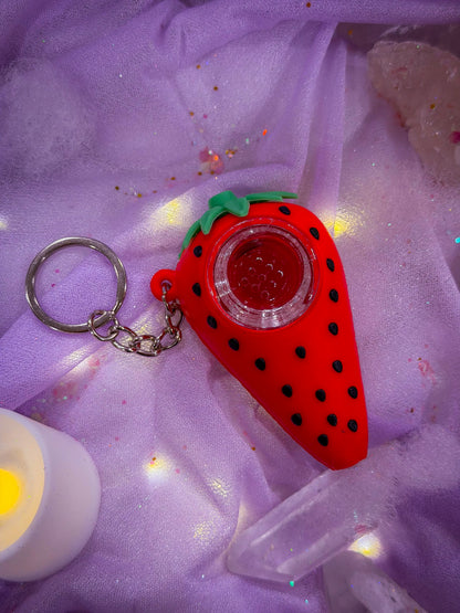 Strawberry Unbreakable Keychain Pipe