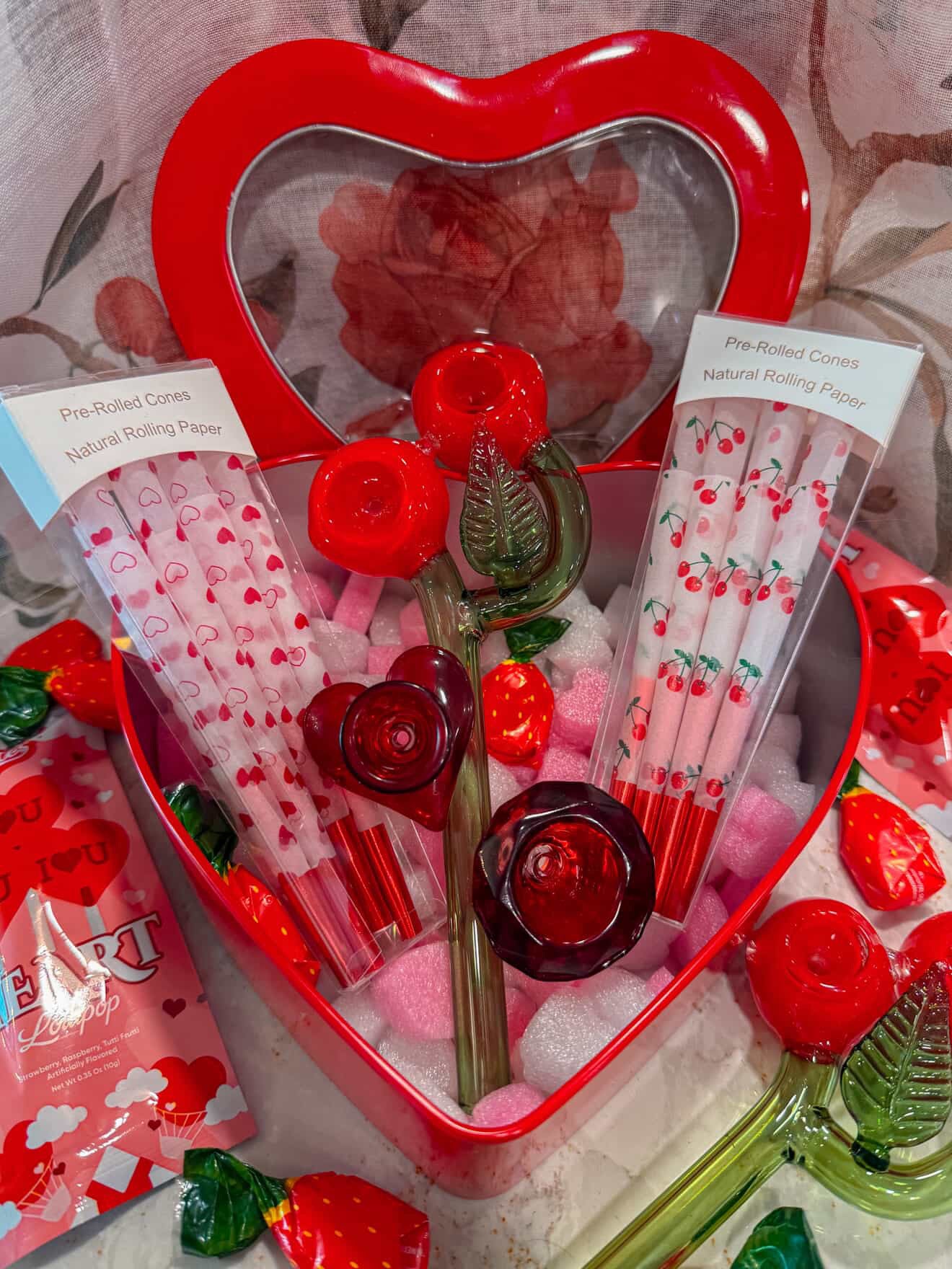 Any decorative boxes, candy or filler shown in photos are for styling purposes only and are not included unless specifically listed.