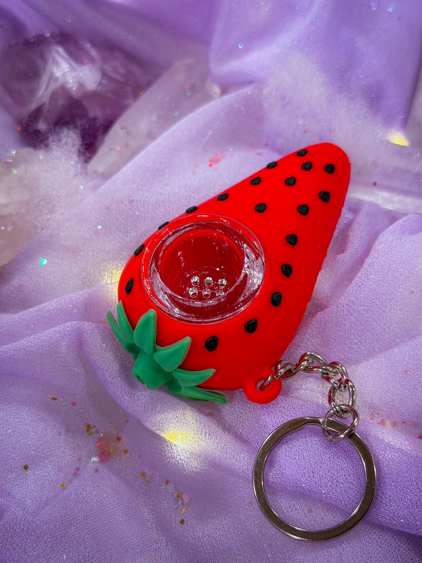 Strawberry Unbreakable Keychain Pipe