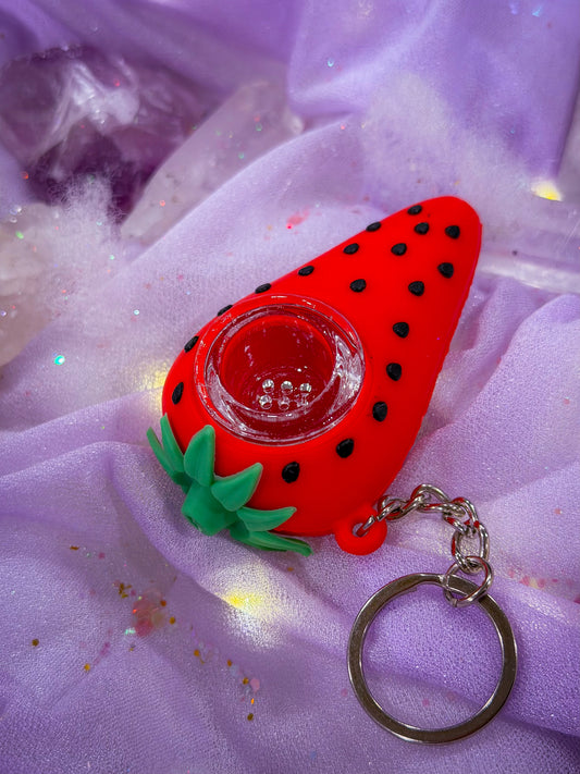 Strawberry Unbreakable Keychain Pipe
