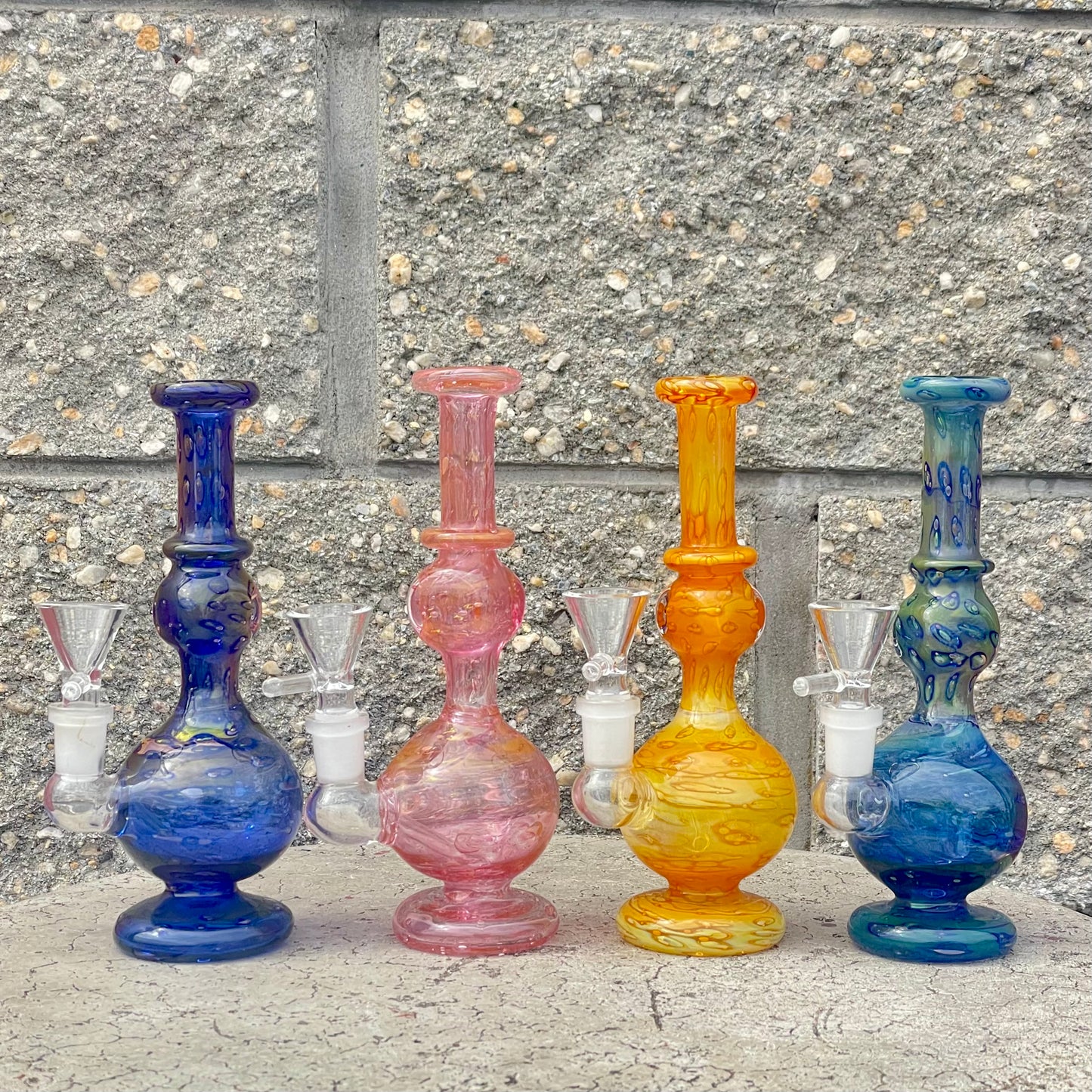 Gold & Silver Fumed Bong