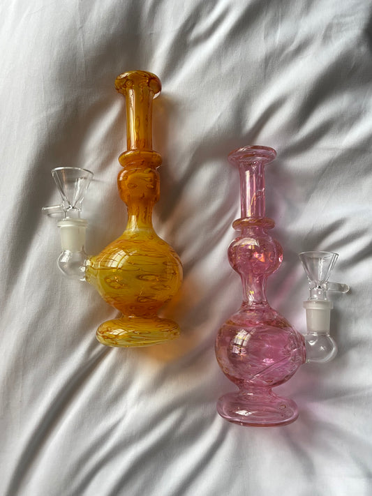 Gold & Silver Fumed Bong
