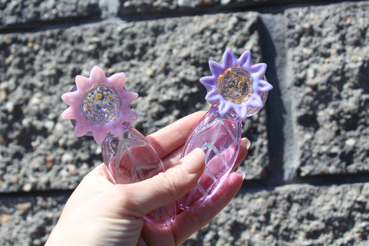 Pink / Purple Sunflower Pipe