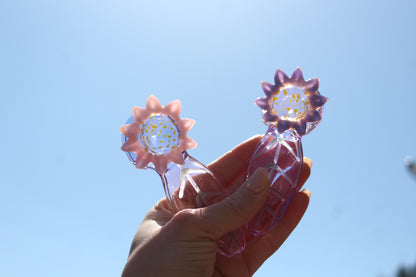 Pink / Purple Sunflower Pipe